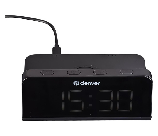 Denver Budzik Denver ECQ-103 z ładowarką indykcyjną QI (10W) - 1534932 - zdjęcie 2